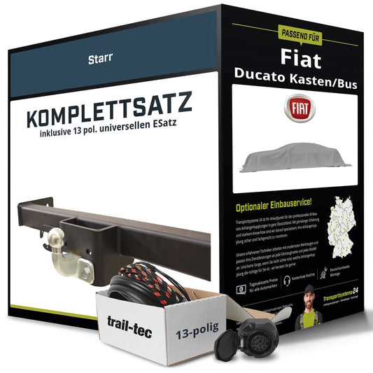 FIAT Ducato Type 250 rigid tow bar + 13-pin electrical kit (2011–2024)