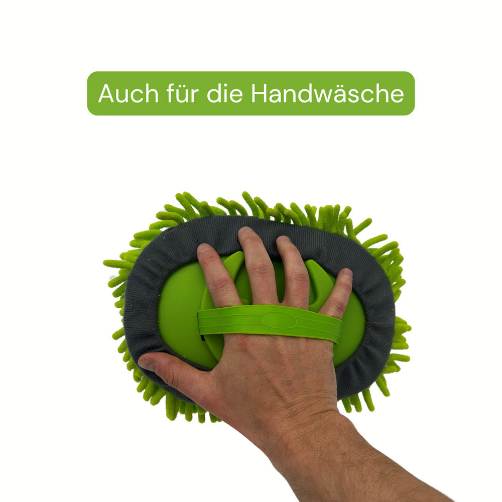 Teleskop Waschbürste 1,60 m mit Wasseranschluss – Auto, Wohnmobil & Fenster