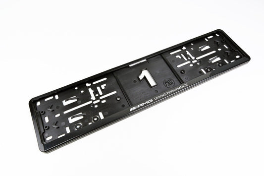 2 x AMG (Driving Performance) license plate holders - sporty design