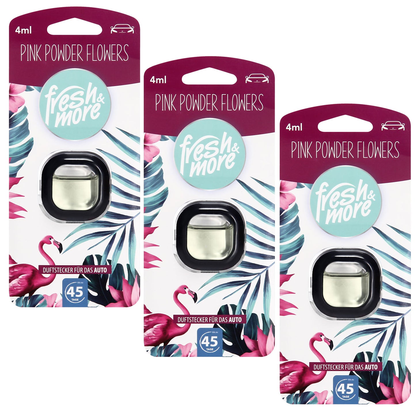 Fresh & More Auto-Lufterfrischer Clips – Duftaustwahl (3er Pack) 4ml