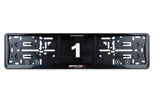 2 x AMG (Driving Academy) license plate holders - sporty design