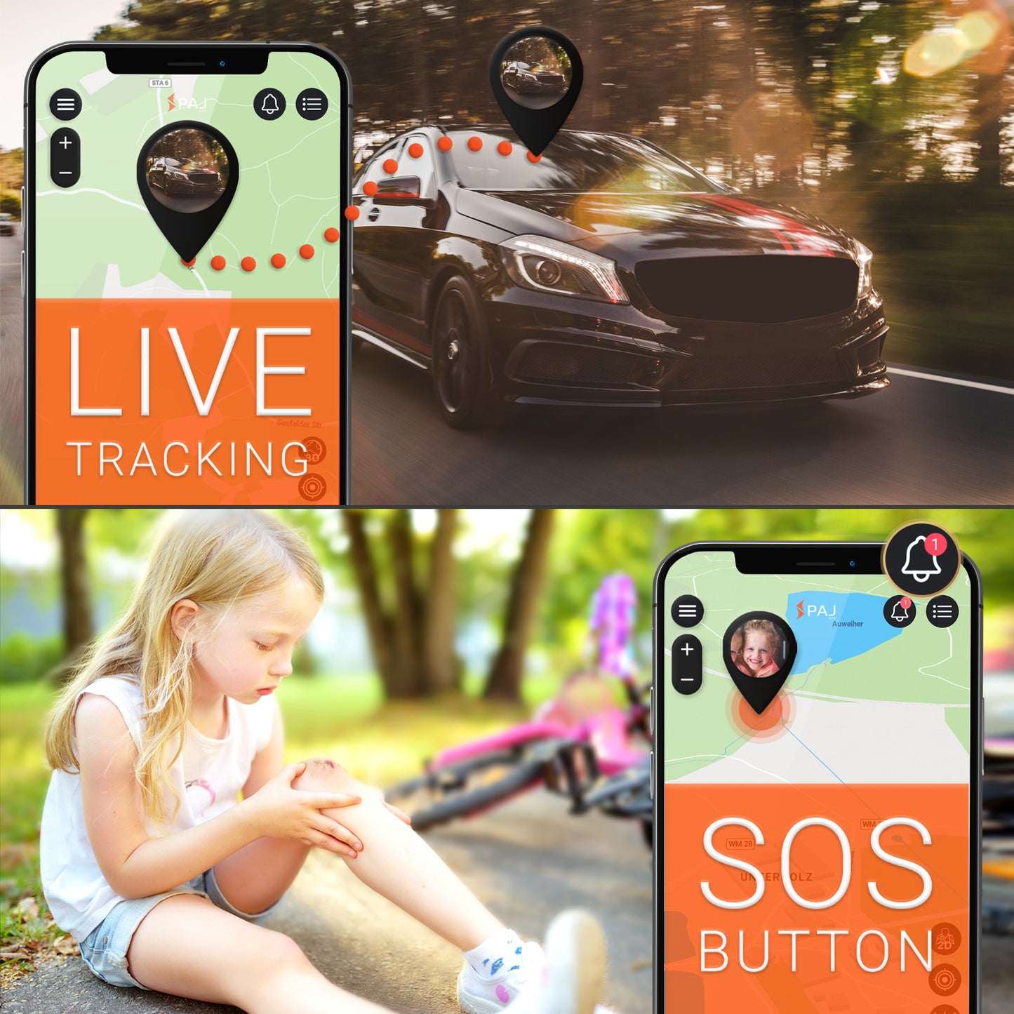 GPS Tracker PAJ Allround Finder – Live-Ortung für Fahrzeuge, 20 Tage Akkulaufzeit