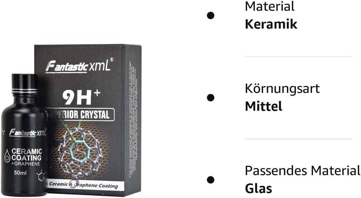 9H+ Keramikversiegelung – Hochglanz Nano-Beschichtung für Auto-Lack, 50 ml