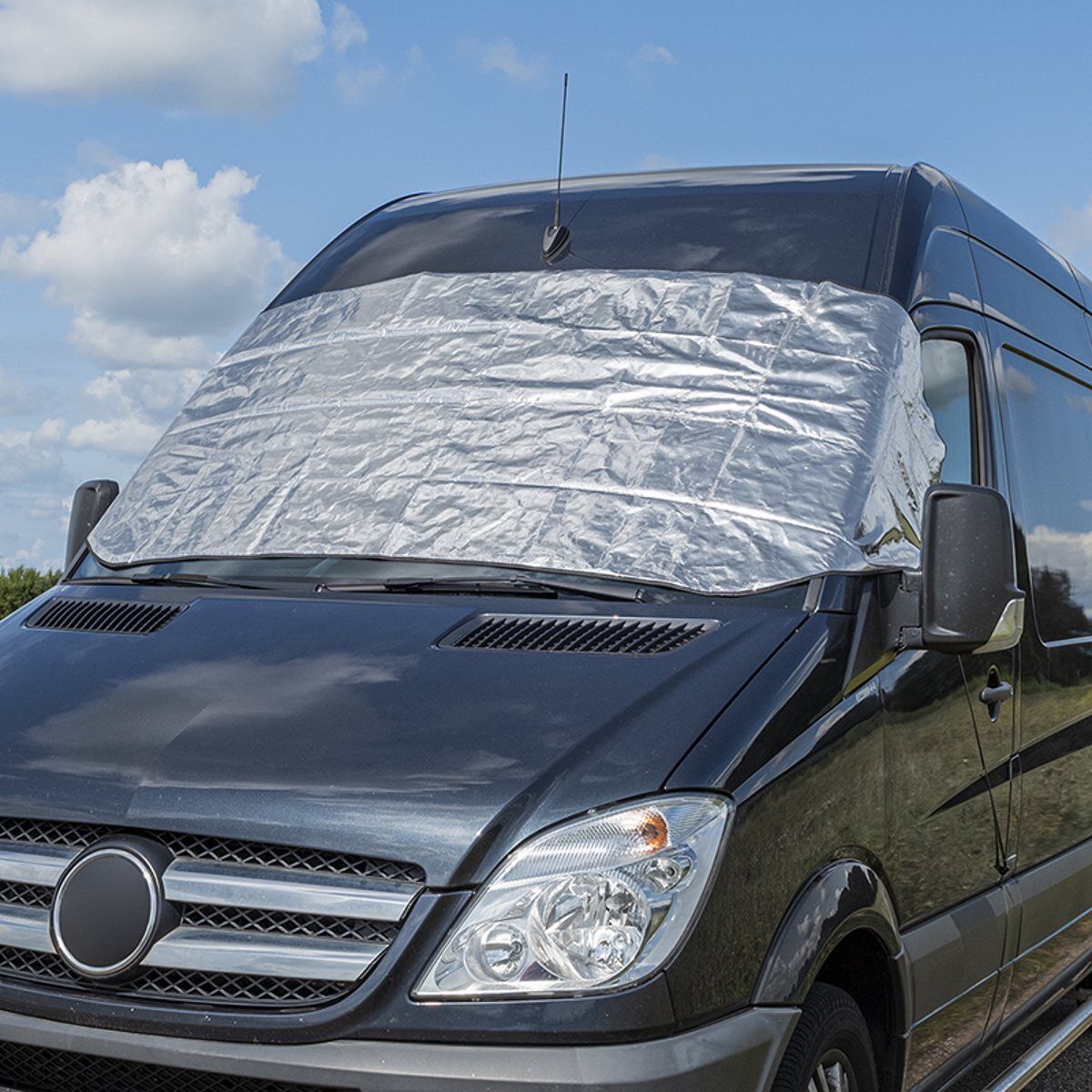 Frontscheibenabdeckung XL 100×250 – Sonnenschutz für Wohnmobil & Van