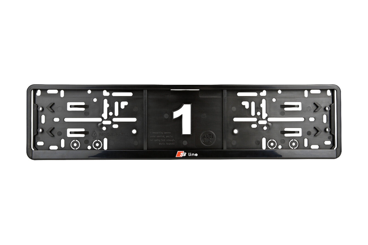 2 x Audi S-Line Kennzeichenhalter - Sportliches Design