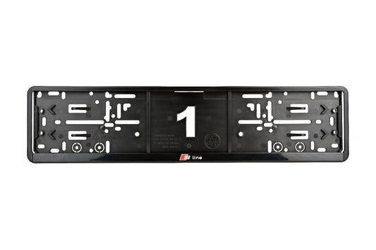 2 x Audi S-Line license plate holders - sporty design
