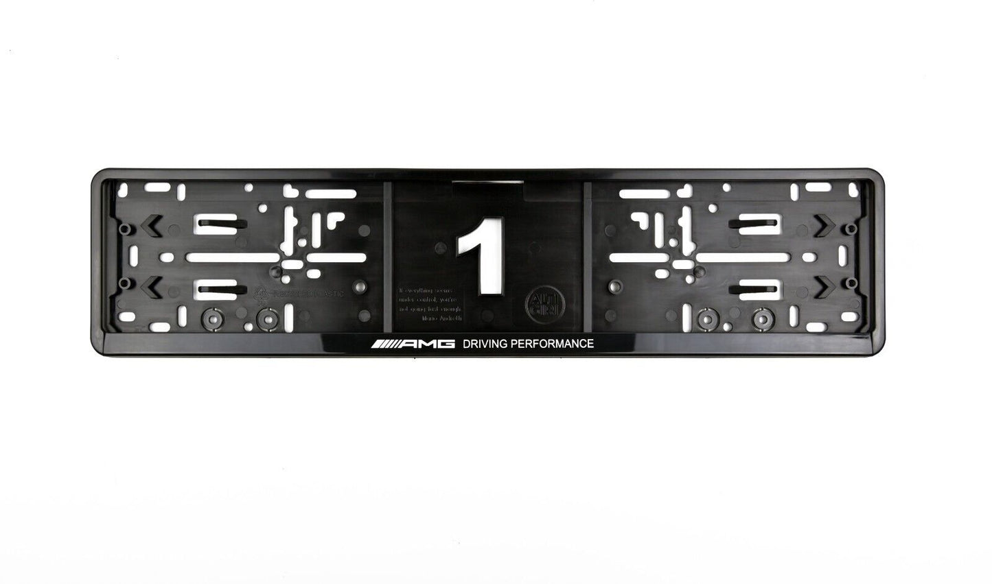 2 x AMG (Driving Performance) Kennzeichenhalter - Sportliches Design