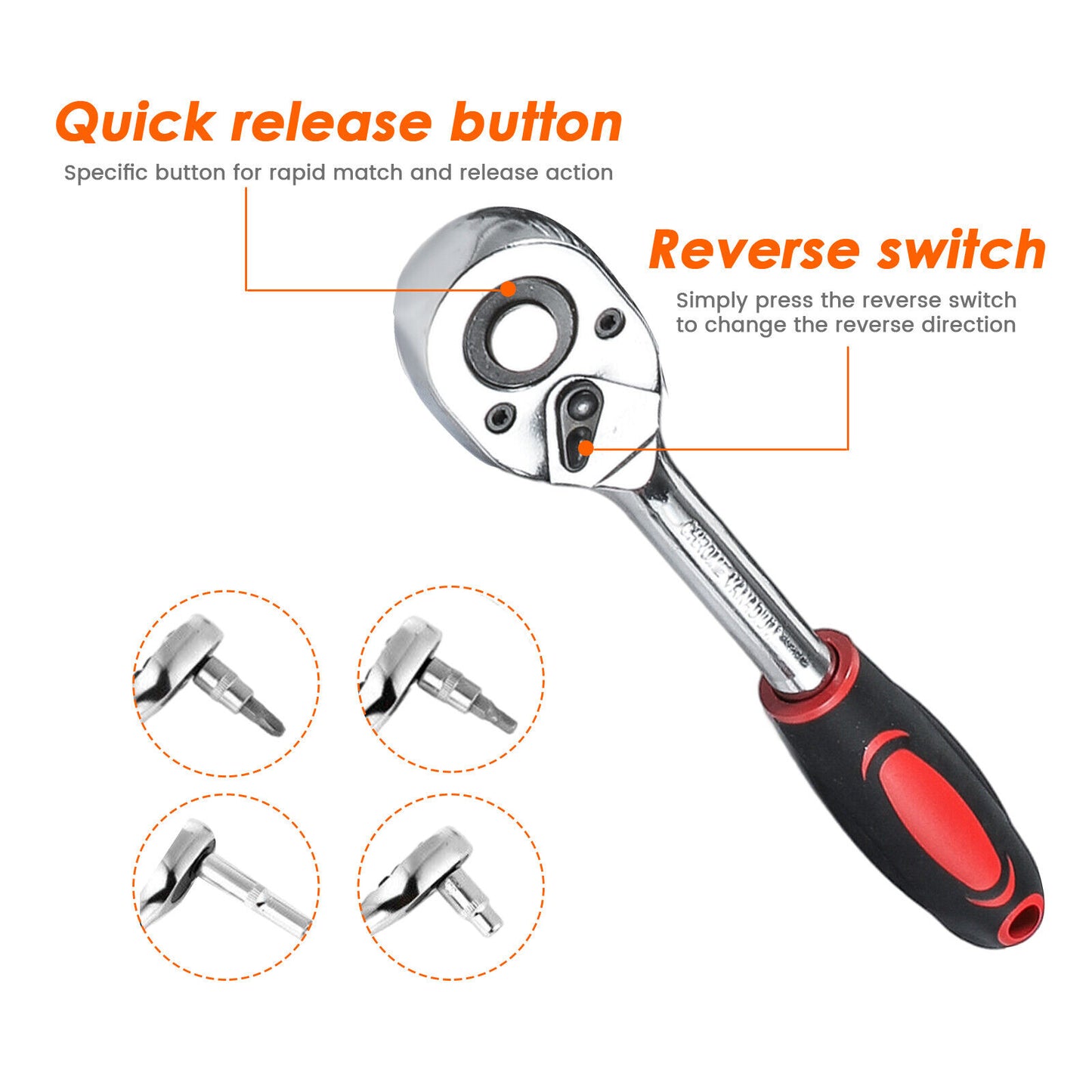 Steckschlüssel Satz 172-tlg – Knarrenkasten Set 1/4", 3/8", 1/2" mit Koffer