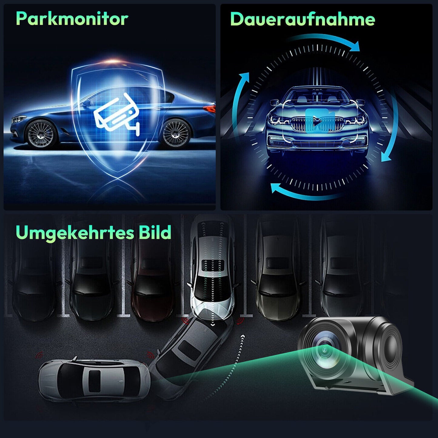 Dashcam 10,26" 4K Monitor – mit CarPlay, Rückfahrkamera & Touchscreen