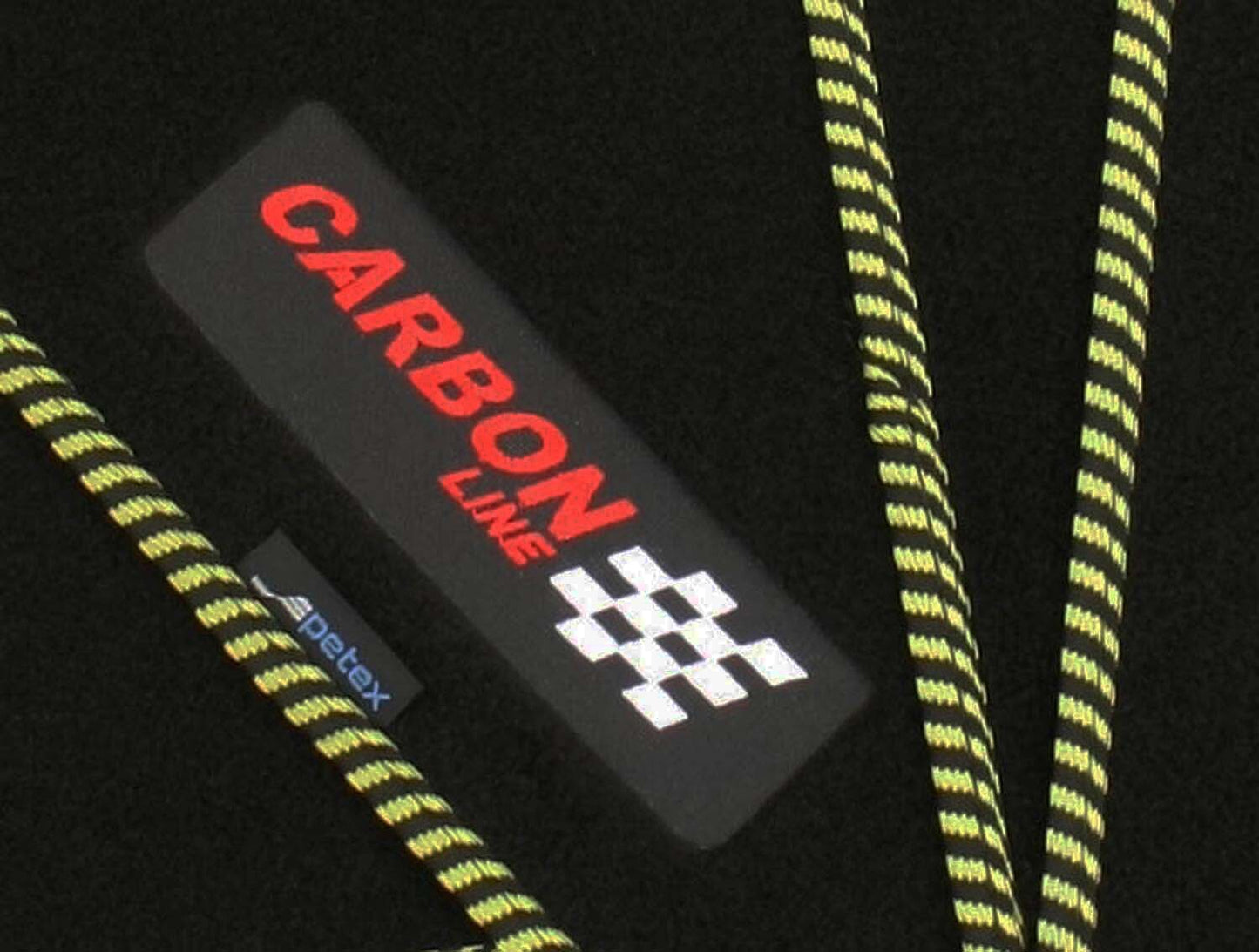 Dywaniki samochodowe PETEX „Carbon” – uniwersalny zestaw dywaników podłogowych, 4 sztuki, w 9 kolorach