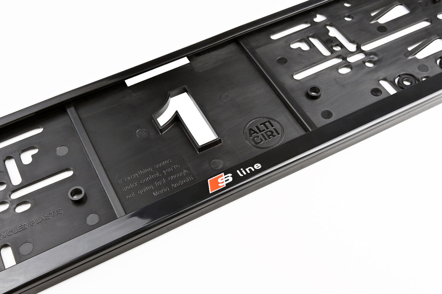 2 x Audi S-Line Kennzeichenhalter - Sportliches Design