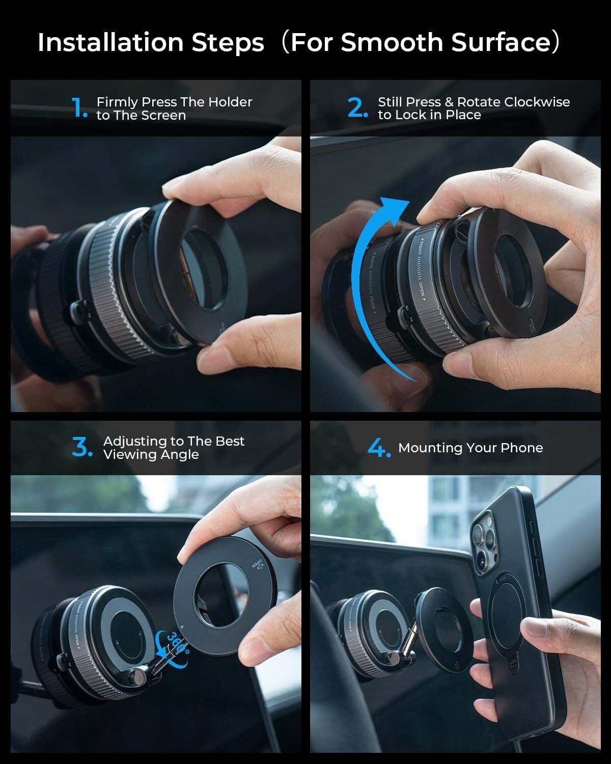 Magnetische Handyhalterung Auto – Vakuum Saugnapf 2025 für Armaturenbrett & Windschutzscheibe