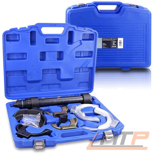 Enva strut compressor for McPherson – spring compressor with adapters in a case