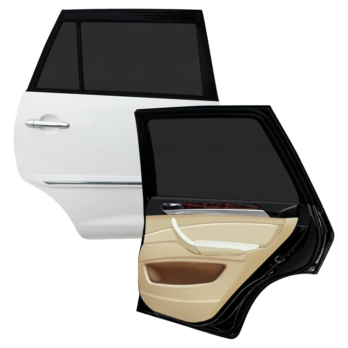 2x Car Sun Visor Side Window – UV Protection 47×21 inches for SUV & Van