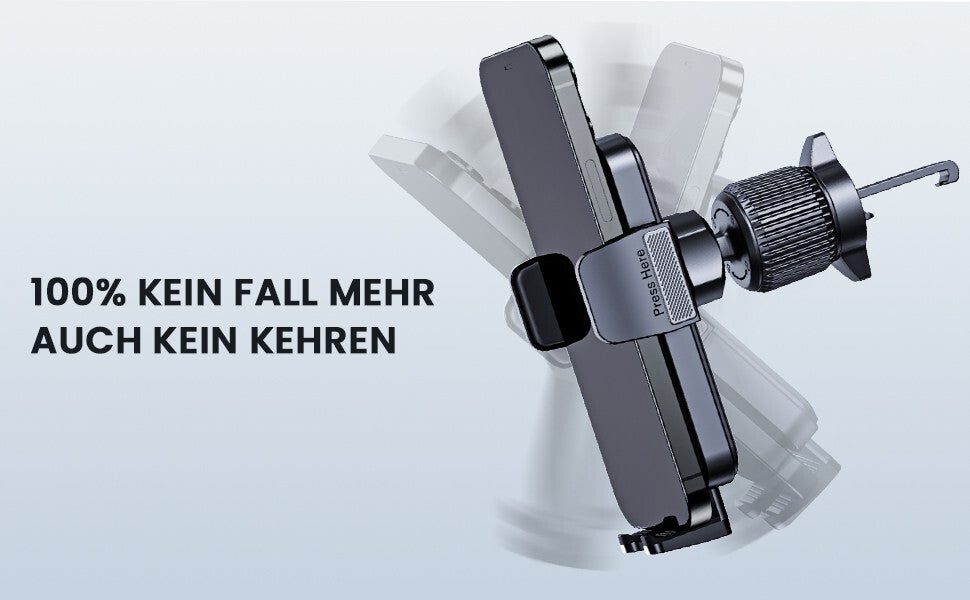 Universal Handyhalterung fürs Auto – Silikon, verstellbar, für alle Smartphones