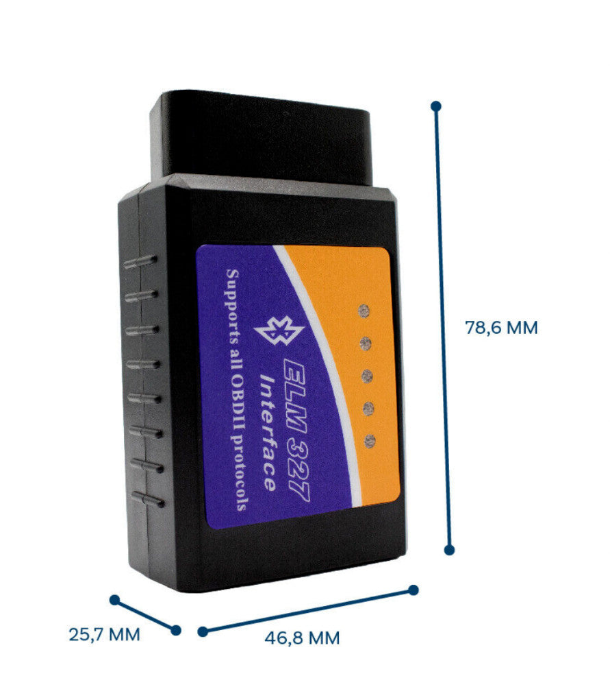 OBD2 Bluetooth Diagnosegerät ELM327 – Fehlerausleser für Android & iOS Apps