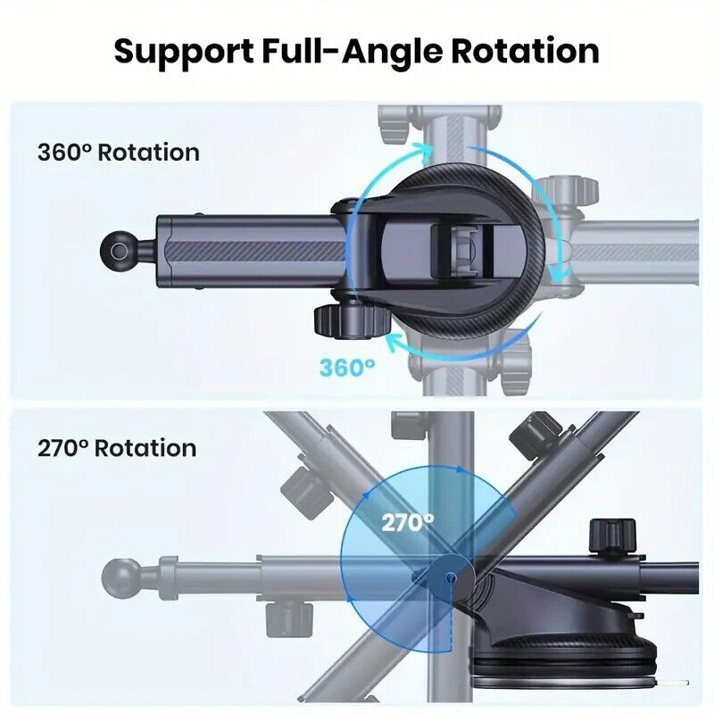 Handyhalterung Auto mit Saugnapf – 360° Halter fürs Armaturenbrett & Scheibe
