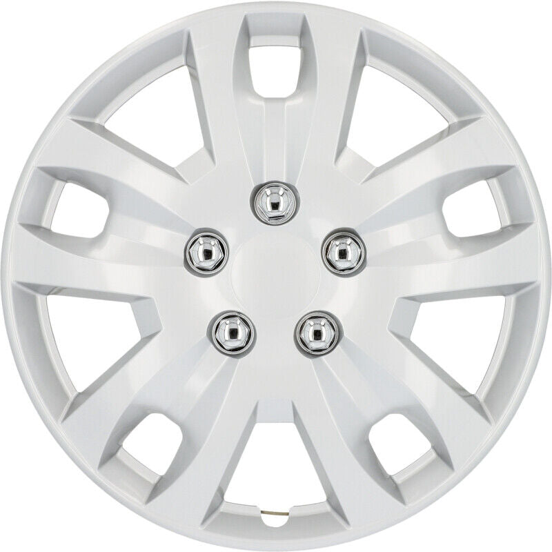 CARTREND Radzierblende Hockenheim 14" silber – 4x Auto Radkappen Set