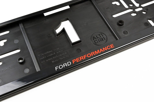 2 x Ford Performance license plate holders - sporty design