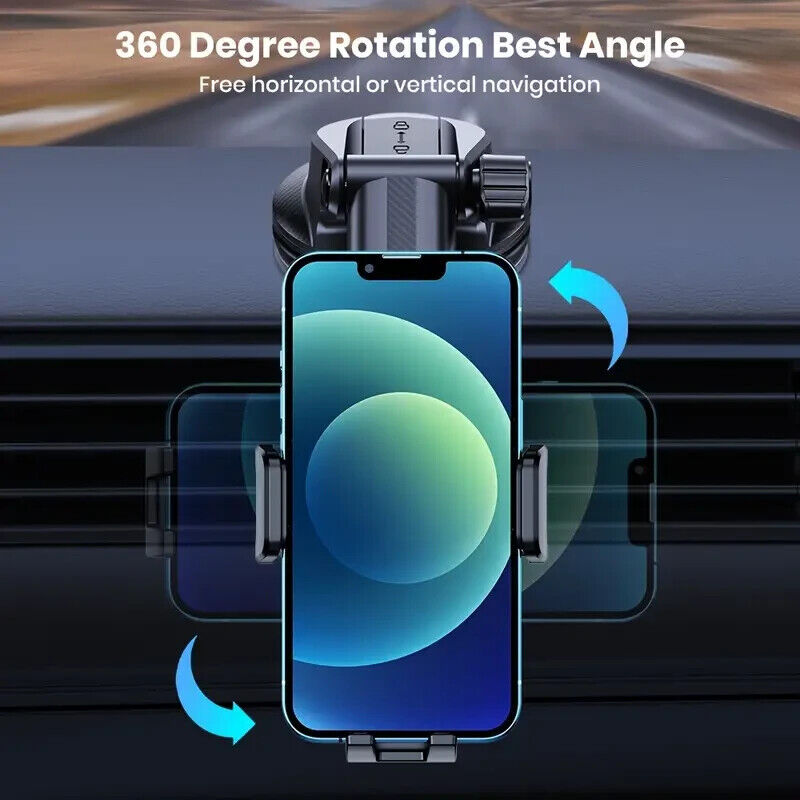 Handyhalterung Auto mit Saugnapf – 360° Halter fürs Armaturenbrett & Scheibe