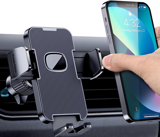 Universal car phone holder – silicone, adjustable, for all smartphones