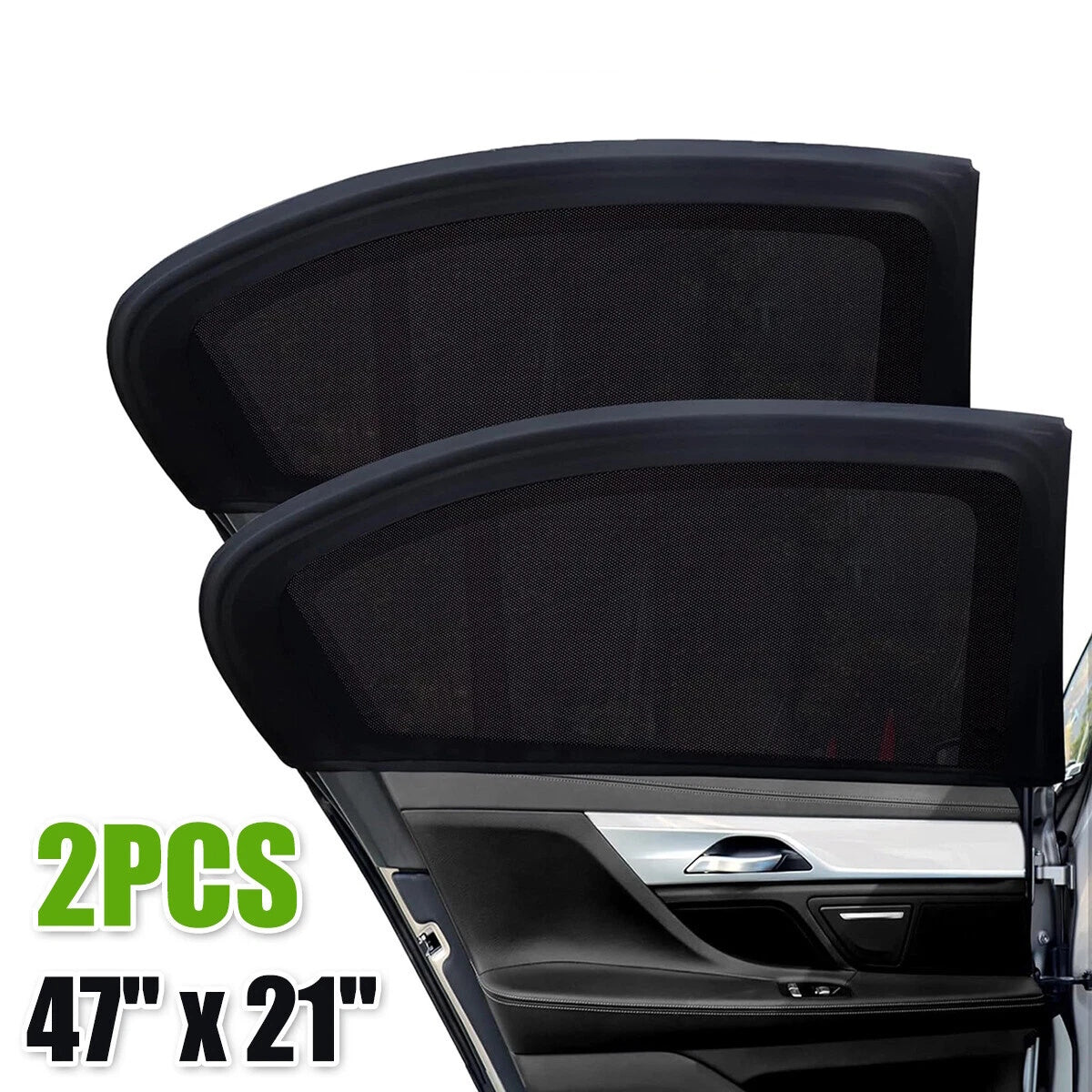 2x Car Sun Visor Side Window – UV Protection 47×21 inches for SUV & Van