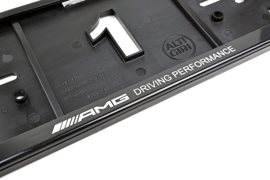 2 x AMG (Driving Performance) license plate holders - sporty design
