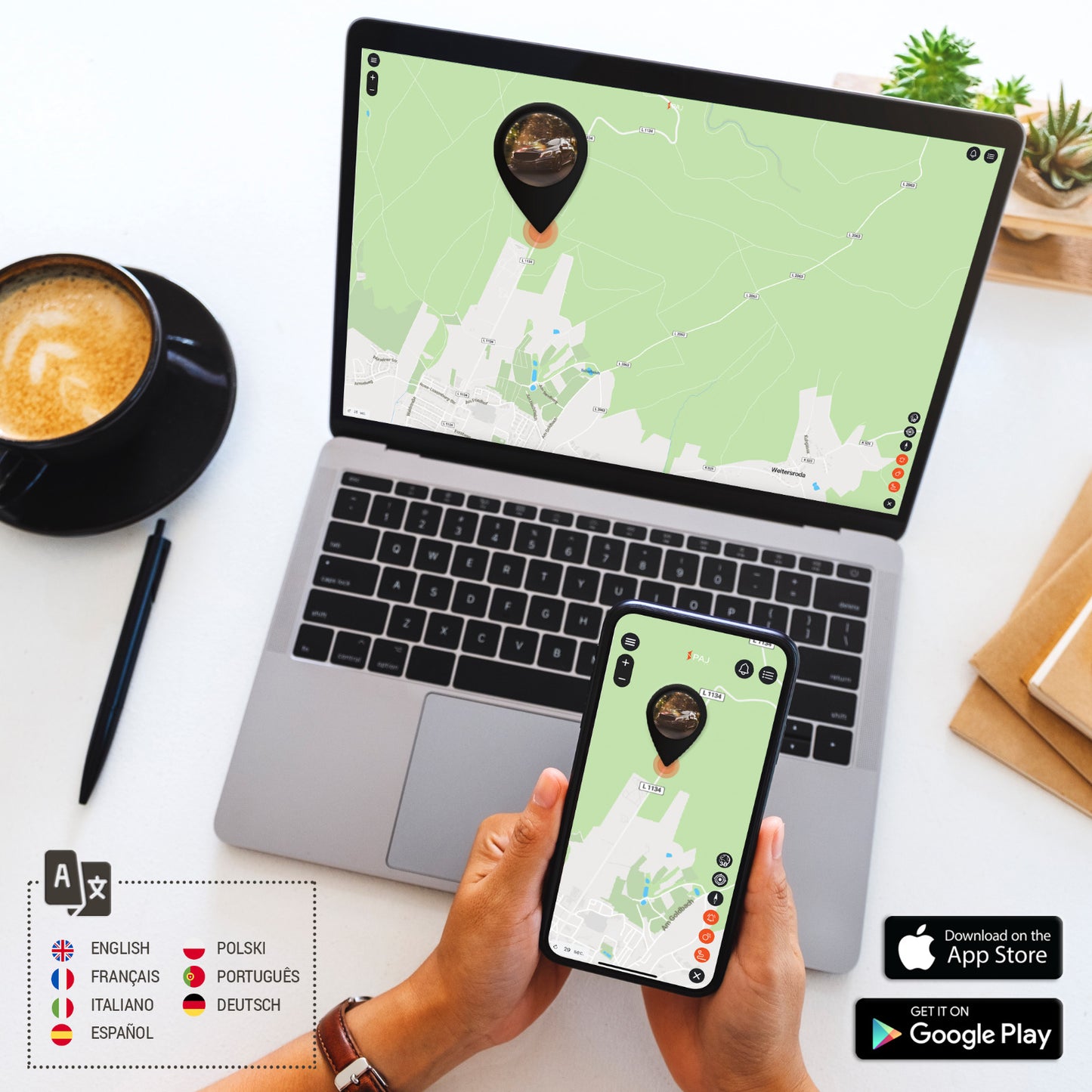 GPS Tracker PAJ Allround Finder – Live-Ortung für Fahrzeuge, 20 Tage Akkulaufzeit