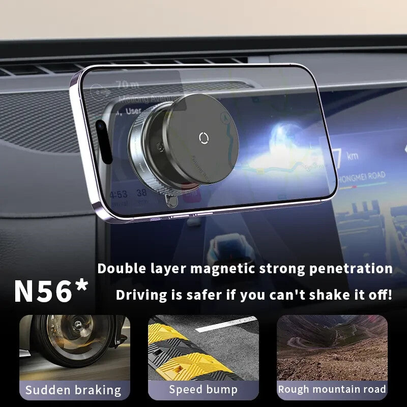 Magnetische Handyhalterung Auto 2025 – Vakuum Saugnapf für Armaturenbrett & Windschutzscheibe