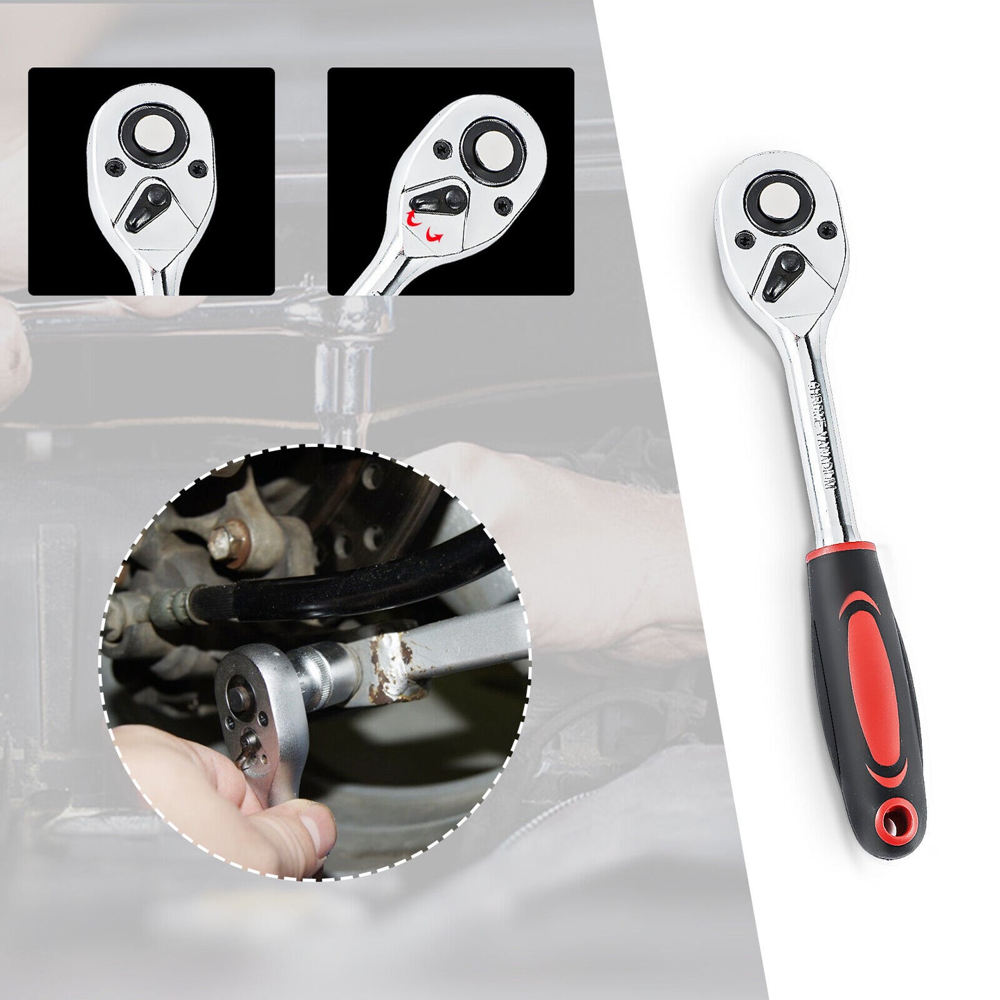 Steckschlüssel Satz 172-tlg – Knarrenkasten Set 1/4", 3/8", 1/2" mit Koffer