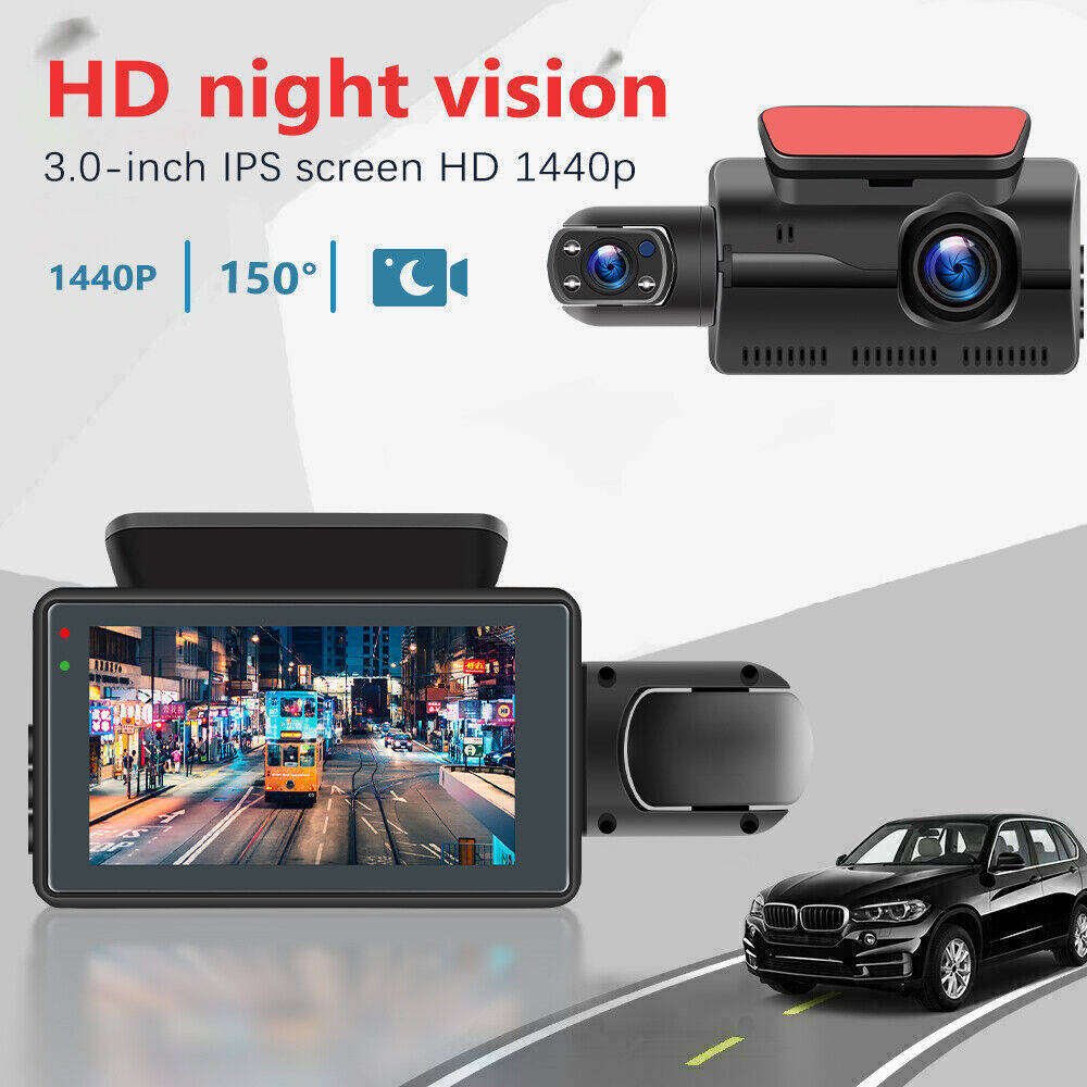 Autokamera Dual Lens mit G-Sensor & Nachtsicht – 1080P HD Dashcam für KFZ