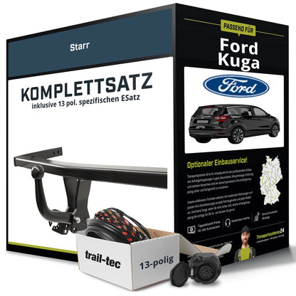 Ford Kuga II Typ DM2 Starre Anhängerkupplung + 13pol E-Satz (05/2012–06/2019) – Komplettset