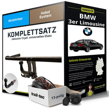 BMW 3er Limousine E90 Anhängerkupplung abnehmbar + 13-pol E-Satz (2005–2012)