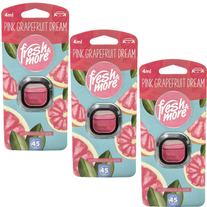 Fresh & More Auto-Lufterfrischer Clips – Duftaustwahl (3er Pack) 4ml