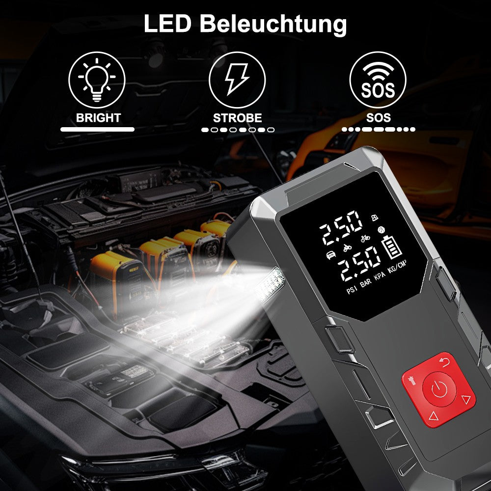 Starthilfegerät 99800mAh 12V mit kompressor