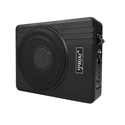 10" Untersitz Aktiv-Subwoofer + Kabelset – 600W Max / 125W RMS Auto Bassbox