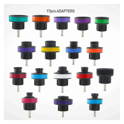 28-piece cooling system tester set – pressure tester with vacuum and leak detection function