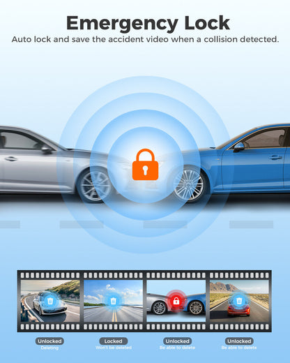 AZDOME M300S Dashcam 4K – Auto Kamera vorne & hinten mit App & WLAN
