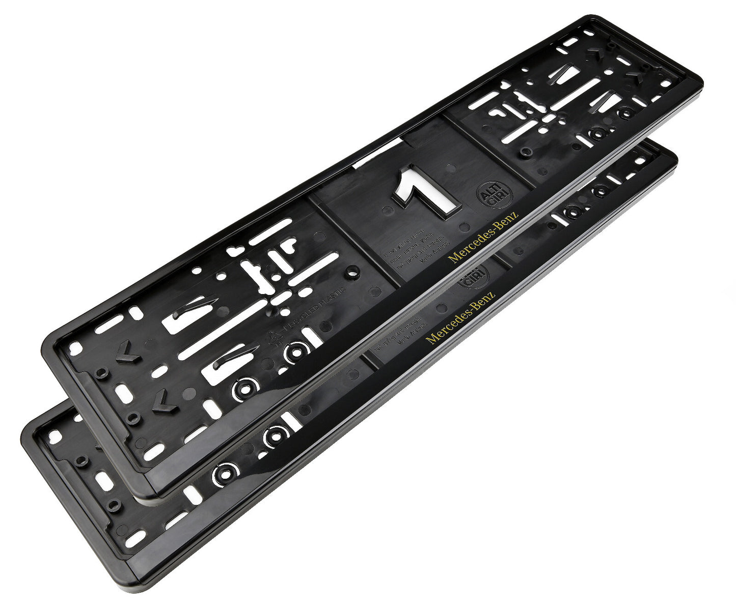 2x Mercedes-Benz Kennzeichenhalter – Sportliches Design, Kostenloser Versand