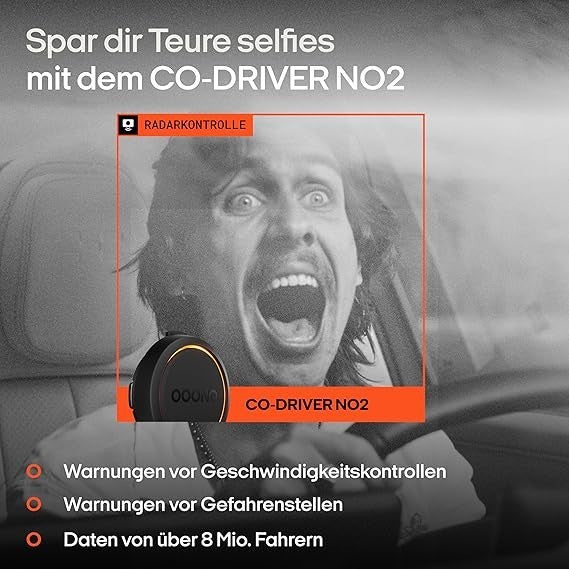 OOONO CO-Driver NO2 2024 – Radarwarner & Gefahrenmelder für Autofahrer