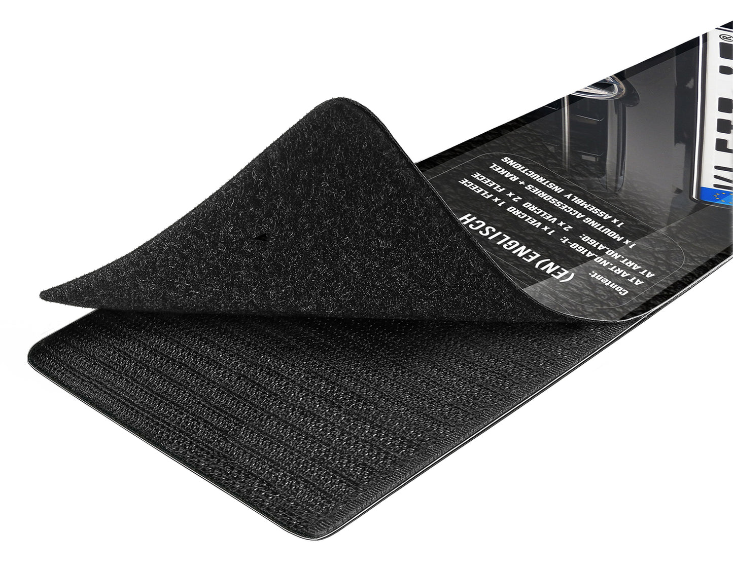 2x Klett Kennzeichenhalter – Rahmenlos, Kennzeichenhalterung ohne Bohren, 52x11 cm
