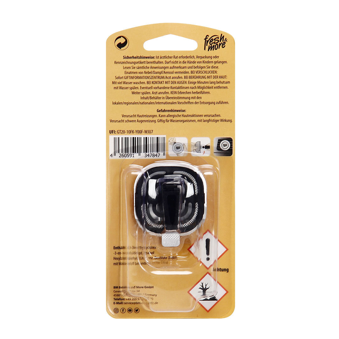 Fresh & More Auto-Lufterfrischer Clips – Duftaustwahl (3er Pack) 4ml