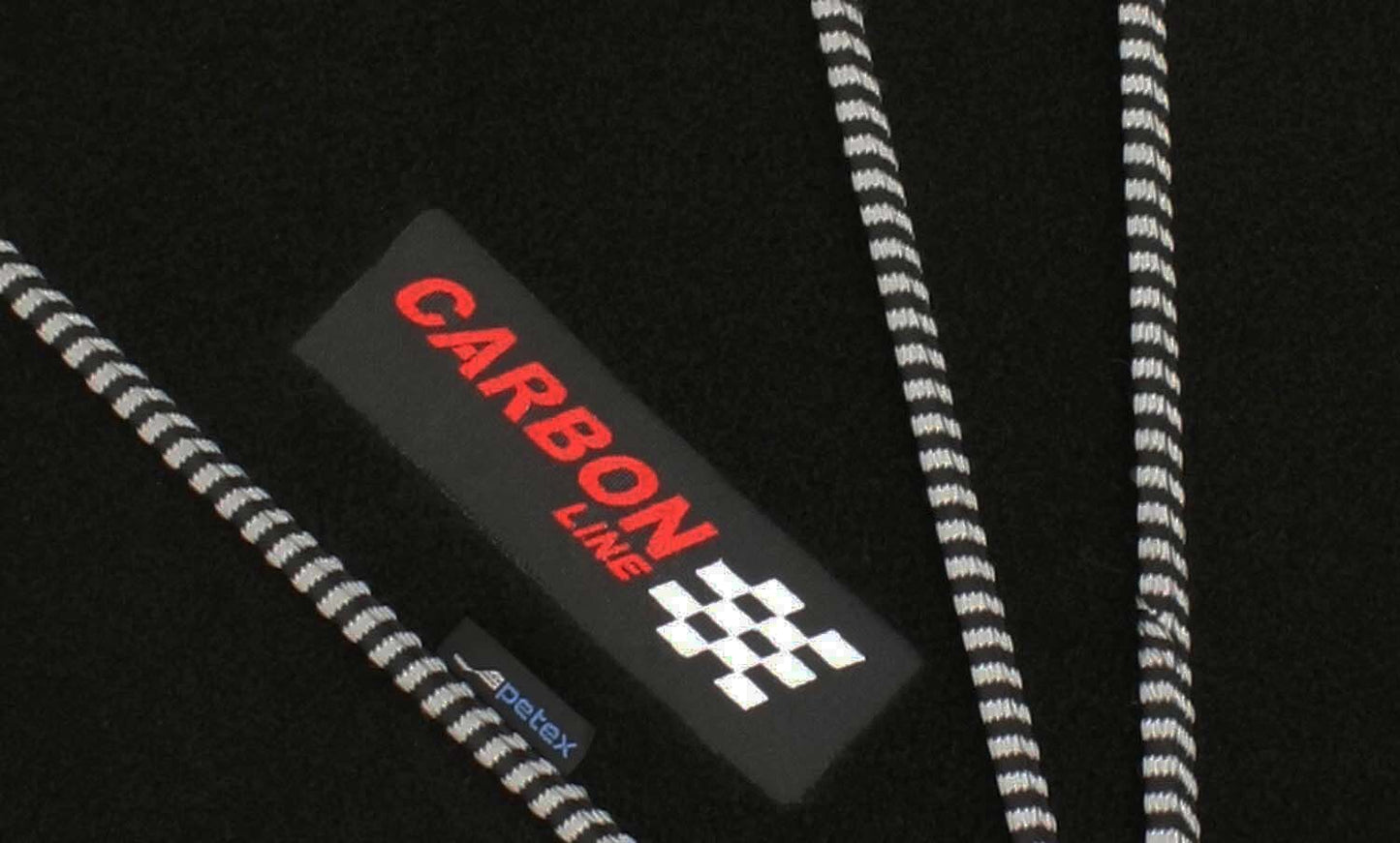 PETEX Autoteppich „Carbon“ – Universal Fußmatten Set, 4-teilig, in 9 Farben