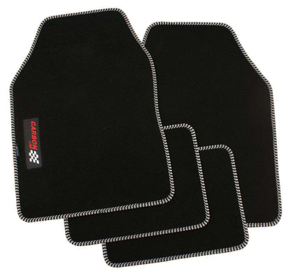 PETEX Autoteppich „Carbon“ – Universal Fußmatten Set, 4-teilig, in 9 Farben