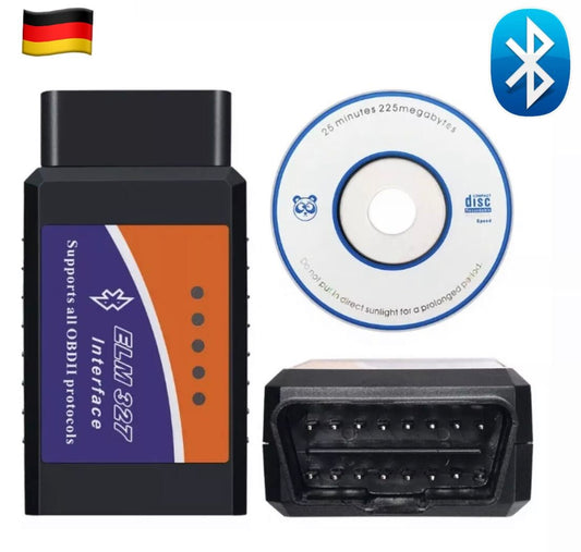 OBD2 Bluetooth Diagnosegerät ELM327 – Fehlerausleser für Android & iOS Apps