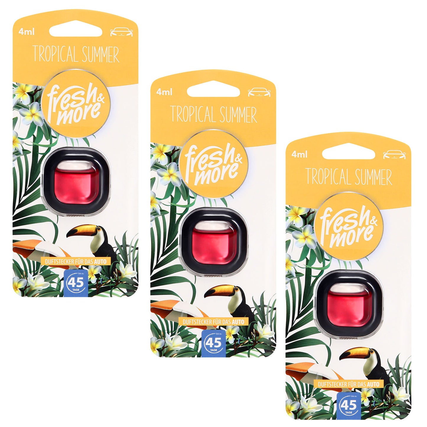 Fresh & More Auto-Lufterfrischer Clips – Duftaustwahl (3er Pack) 4ml