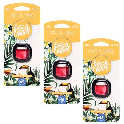 Fresh & More Auto-Lufterfrischer Clips – Duftaustwahl (3er Pack) 4ml