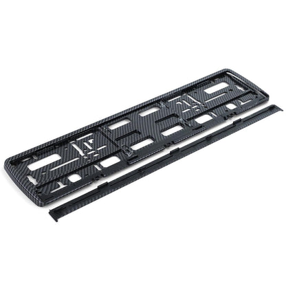 2x Premium Kennzeichenhalter Carbon Optik – robuste Nummernschild Halterung