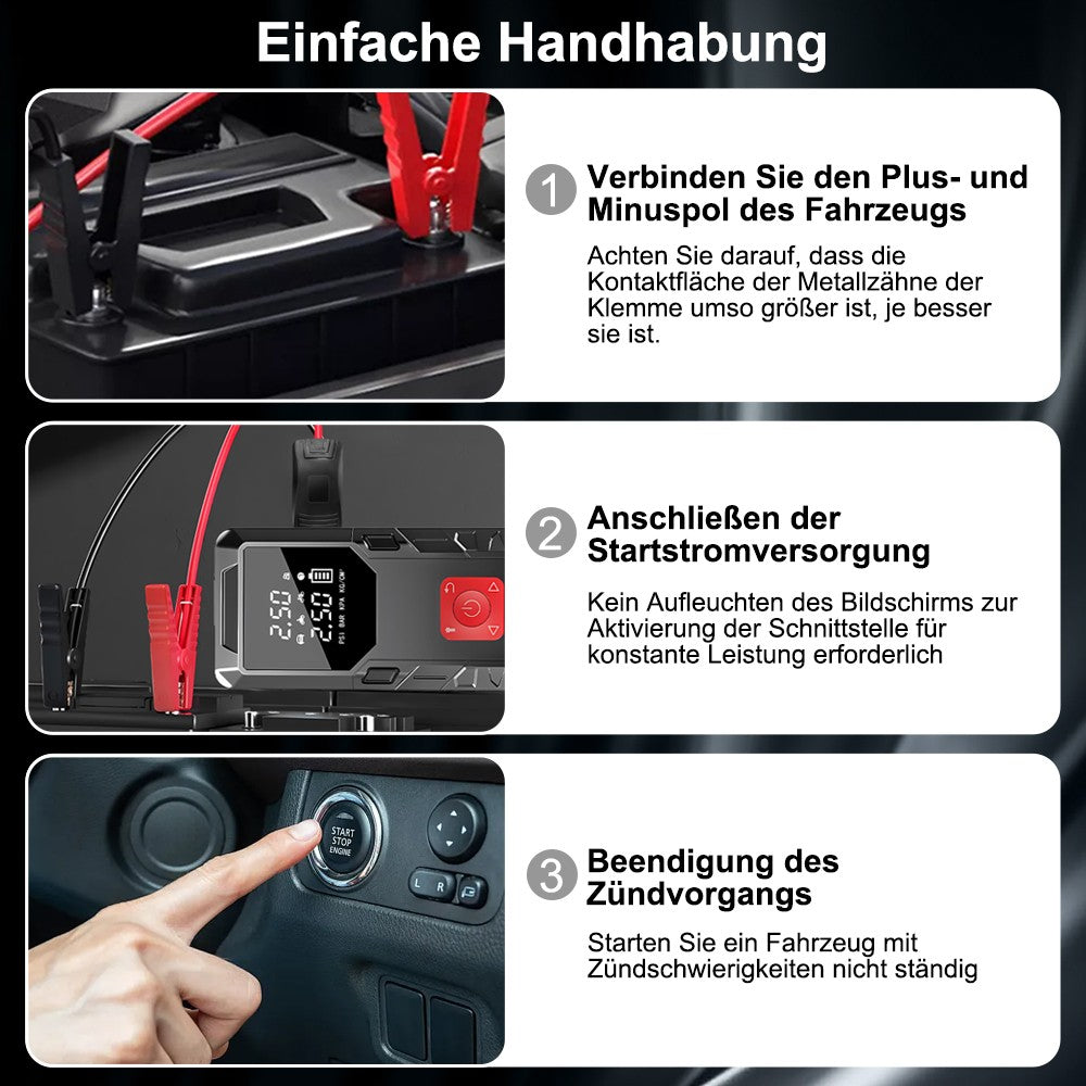 Starthilfegerät 99800mAh 12V mit kompressor