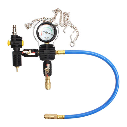 28-piece cooling system tester set – pressure tester with vacuum and leak detection function